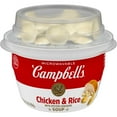 thumbnail image 1 of Campbell's Ready to Serve Chicken and Rice Soup with Oyster Crackers, 7.35 oz Microwavable Bowl, 1 of 13