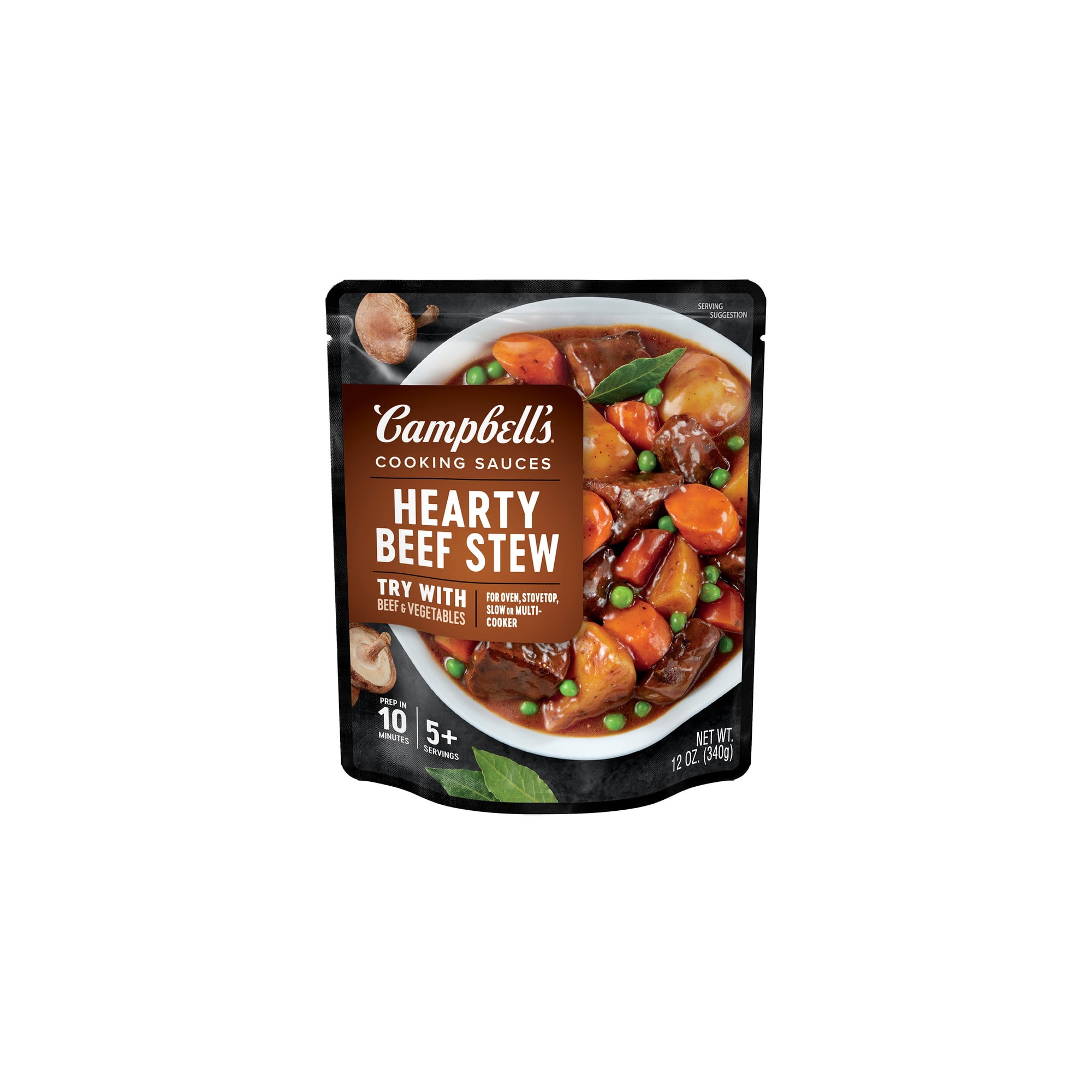Campbell's Slow Cooker Sauces Beef Stew 12 oz. (Pack of 6) - Walmart.com