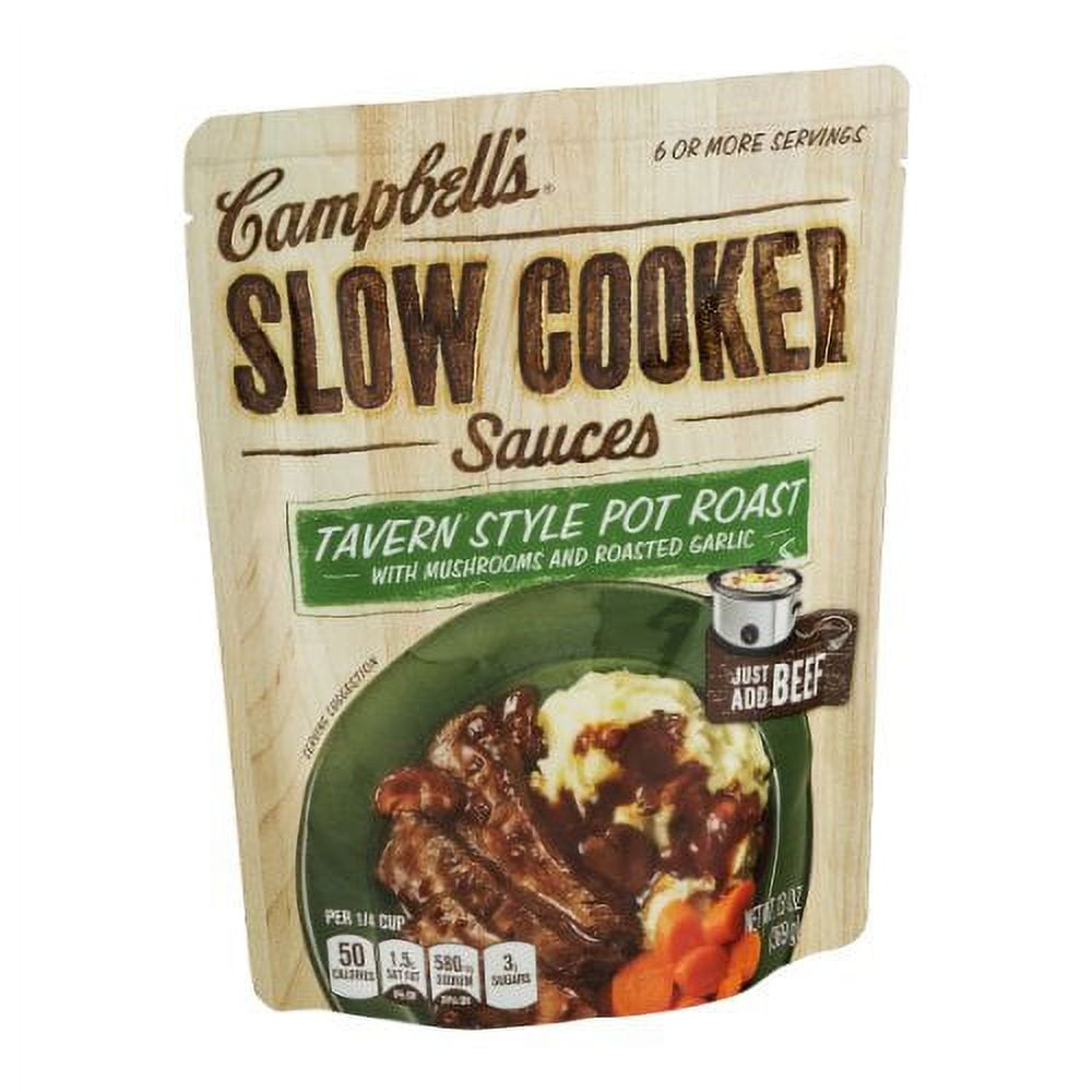 Campbell's Slow Cooker Sauces CI30 Tavern Style Pot Roast with