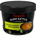Campbell's Slow Kettle Style Tomato & Sweet Basil Bisque, 15.5 oz Microwavable Bowl