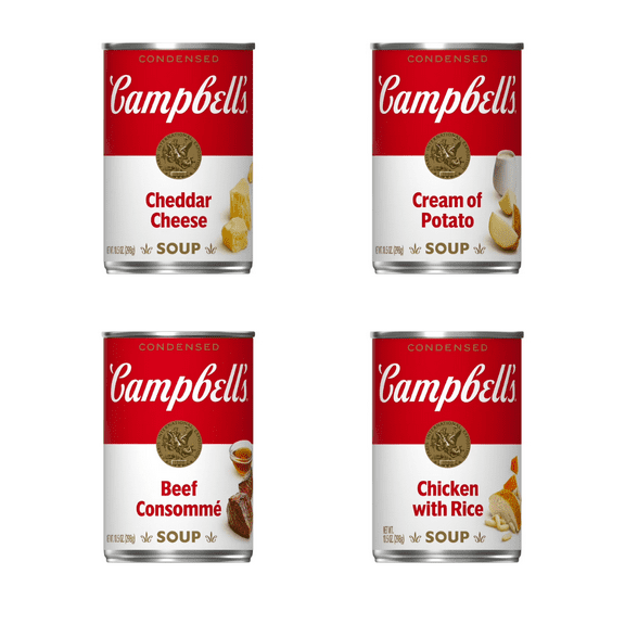 Campbell's Soup Variety Pack - 12 Cans of Comforting Classics, Including Chicken Noodle, Tomato, and More