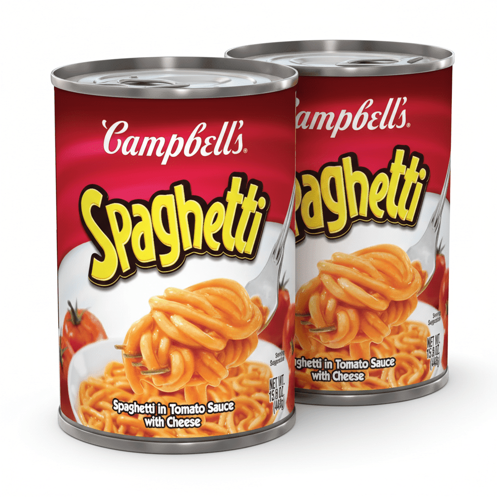 Campbell's, Spaghetti in Tomato Sauce with Cheese, 15.8 oz Can, 2-Pack ...