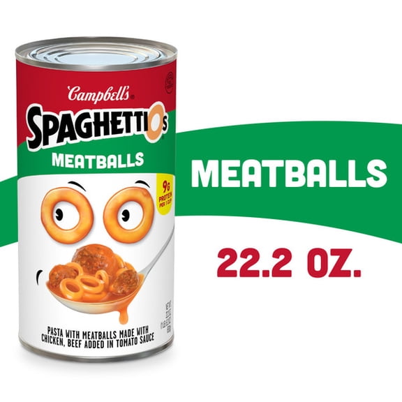 Campbell's SpaghettiOs Canned Pasta with Meatballs