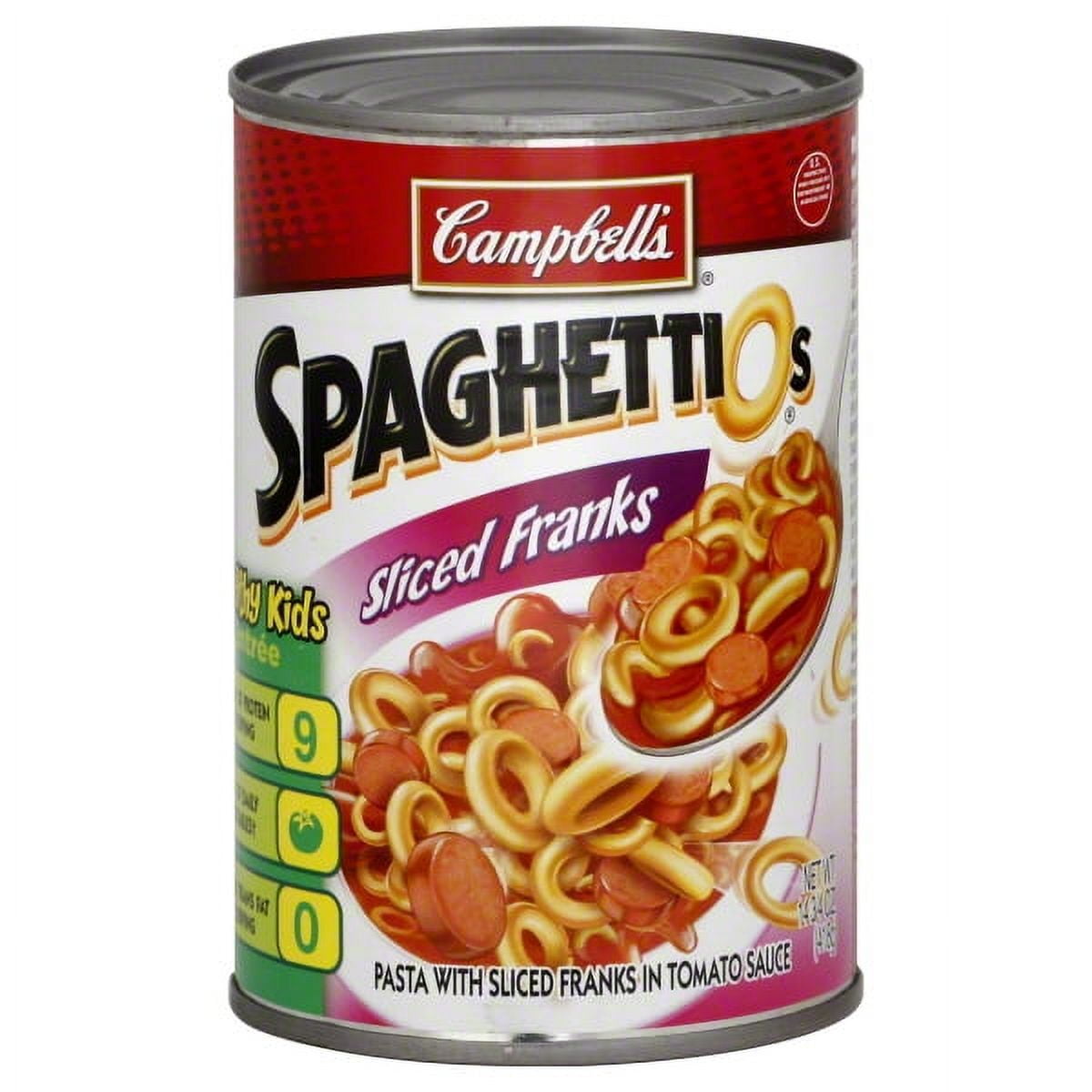 Campbells Spaghettio's W/ Franks