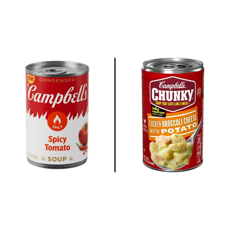 Campbell様 Campbell's Spicy Tomato Soup 10.5 oz & Campbell's Chunky Chicken