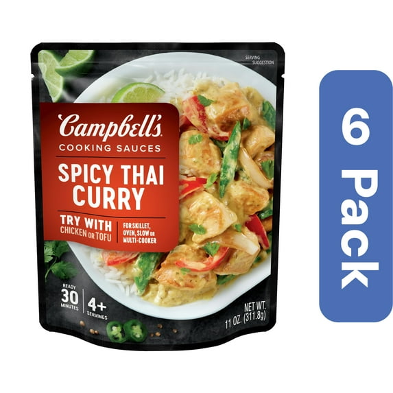 Campbell's Thai Curry Chicken Sauce 11 oz (Pack Of 6)