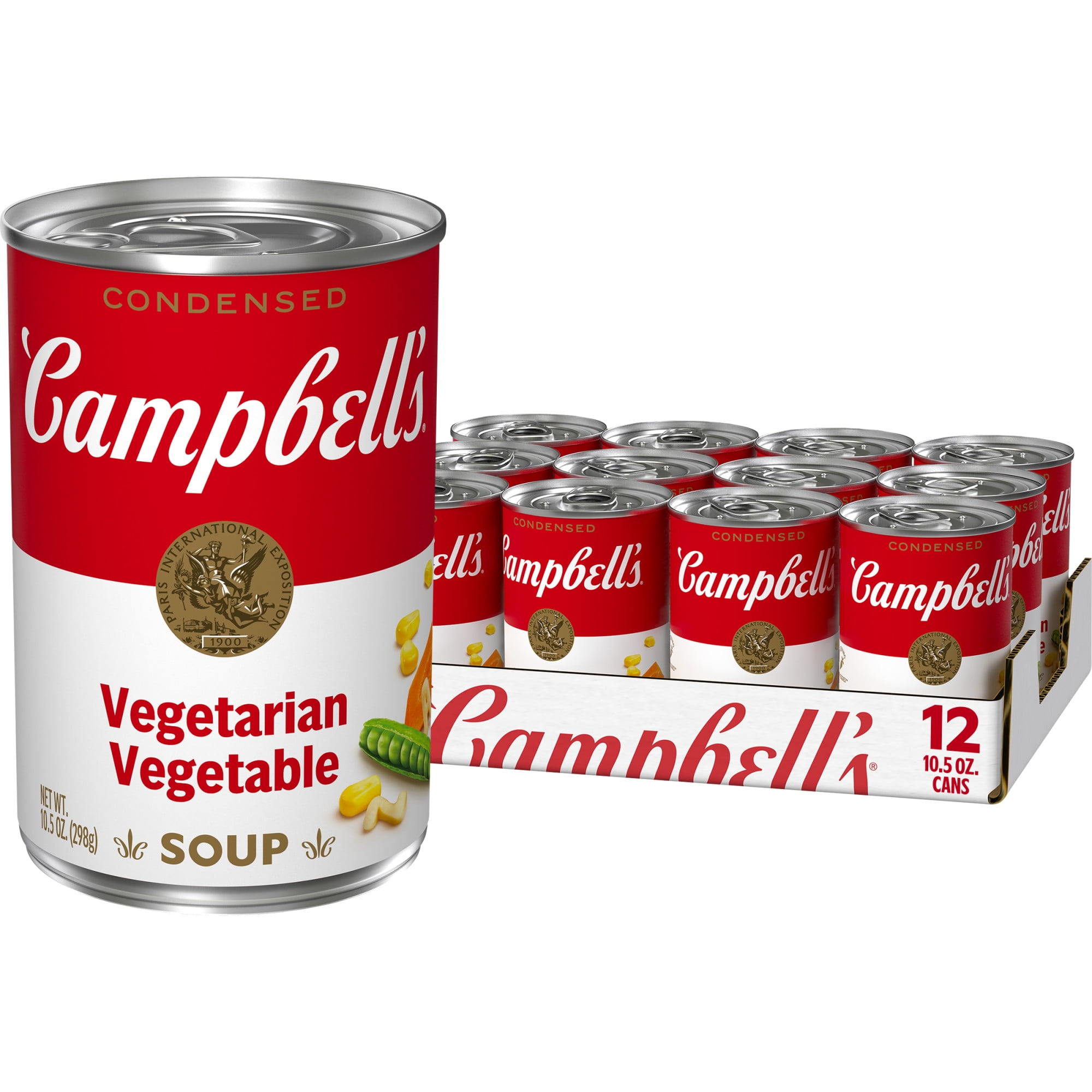 (12 pack) Campbell's Condensed Vegetarian Vegetable Soup, 10.5 oz Can (12 Pack)