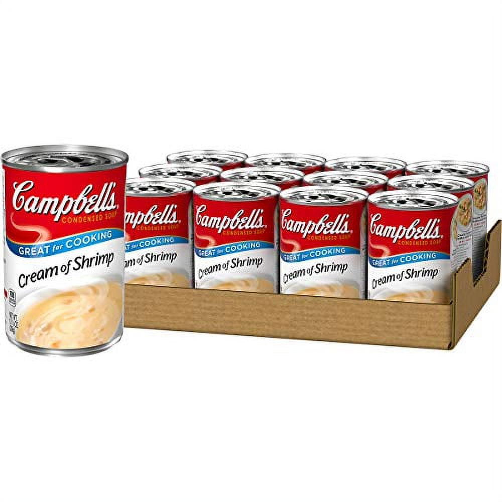 Campbell'sCondensed Cream of Shrimp Soup, 10.5 oz. Can (Pack of 12)
