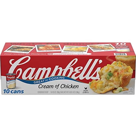 Campbells 10 Piece Condensed Cream Of Chicken Soup, 6 Pound