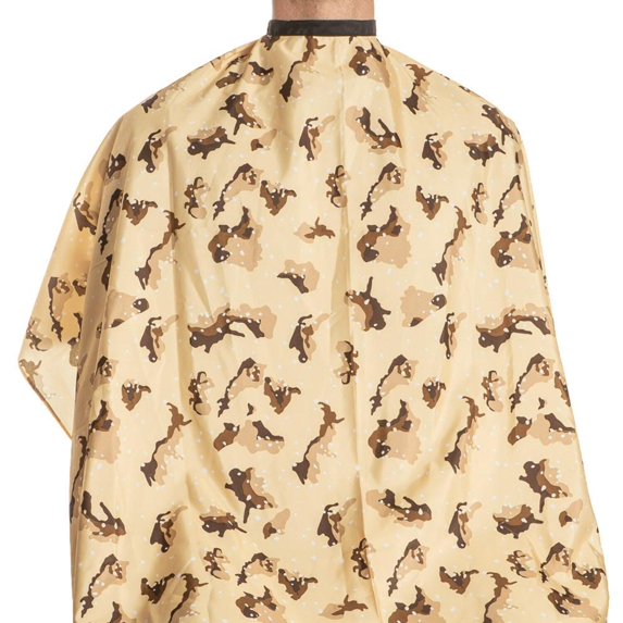 Campbells Camo Hair Styling Cape Desert