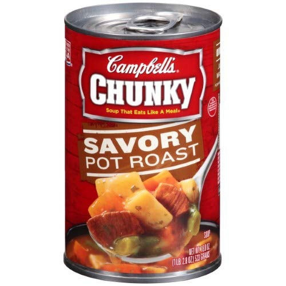 Campbells Chunky Soup, Savory Pot Roast, 18.8 oz, Quantity of 6