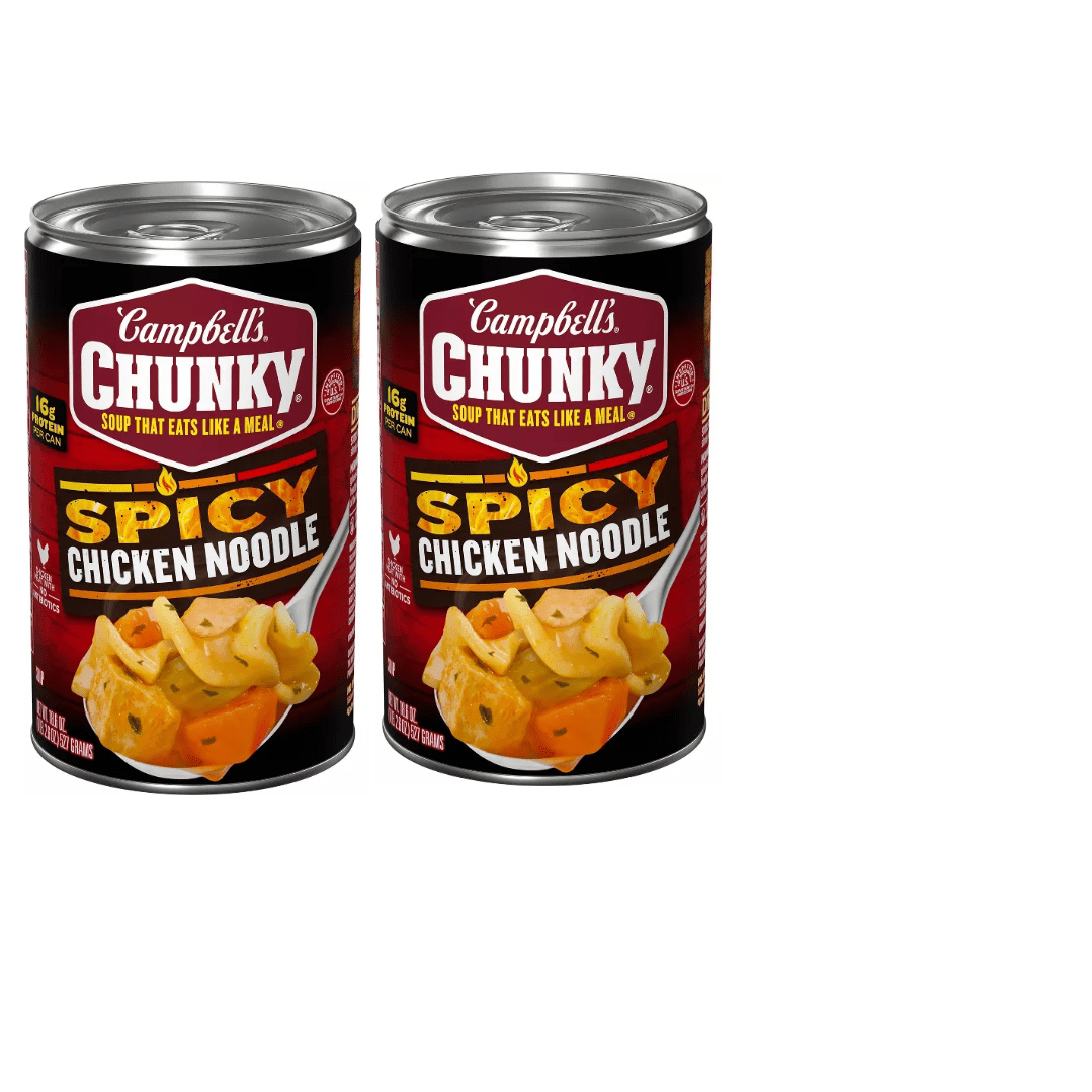 Campbells Chunky Spicy Chicken Noodle Soup - 18.6oz-pack of 2