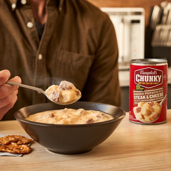 Campbells Chunky Steak & Potato Soup 18.8 oz - Pack of 1