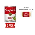 thumbnail image 1 of Campbells Condensed Cream Of Celery Soup, 10.5 Oz Can - Pack Of 2 & Lotus Biscoff Cookie - 0.2 Oz - 1 ct, 1 of 5