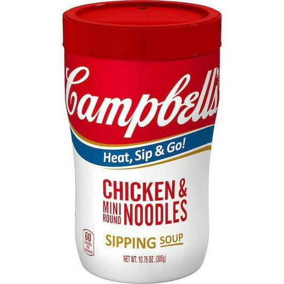 Campbells On The Go Chicken and Mini Round Noodles Soup, 10.75 Ounce -- 8 per case