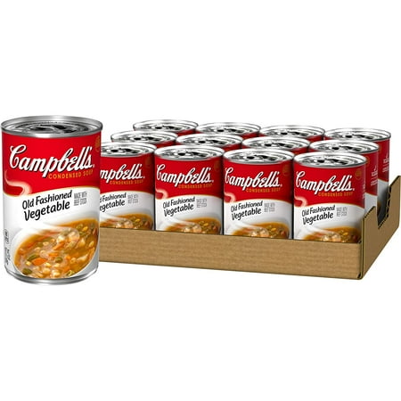 Campbells&nbsp;Condensed Old Fashioned Vegetable Soup, 10.5 Oz. Can (Pack Of 12)