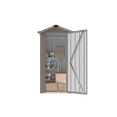 thumbnail image 1 of Campcraft High quality galvanized iron sheet, waterproof design, reasonable internal space planning, equipped with a solid lock system, easy to assemble and move, two colors optional, 1 of 13