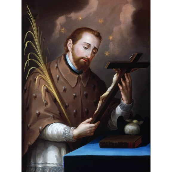 Campeche Saint John Nepomuk Nepomuceno Painting Extra Large XL Wall Art Poster Print