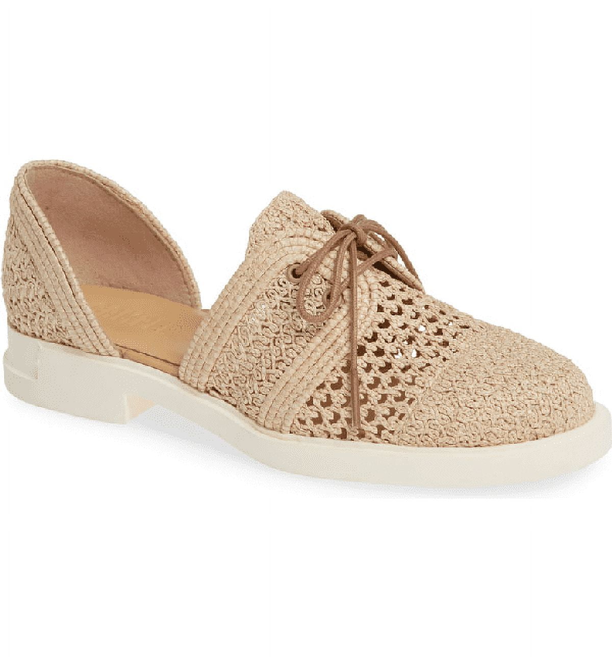Camper BEIGE Iman D orsay Derby Flat Shoes 10US 40EU Walmart