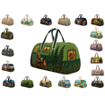 thumbnail image 1 of Camper Bag, Hippie Bus Weekender Bag, Hippie Bag, Hippie Bohemian Quilted Weekender Travel Bag Floral Print, Overnight Stay Carry On Shoulder Bag, 1 Pc, 1 of 6