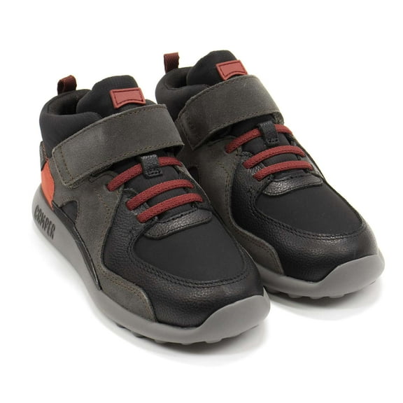 Camper Boys Driftie Ankle Sneakers, Red  Black,11 M US