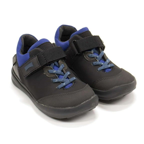 Camper Boys Ergo Sneaker, Black  Blue,12 M US
