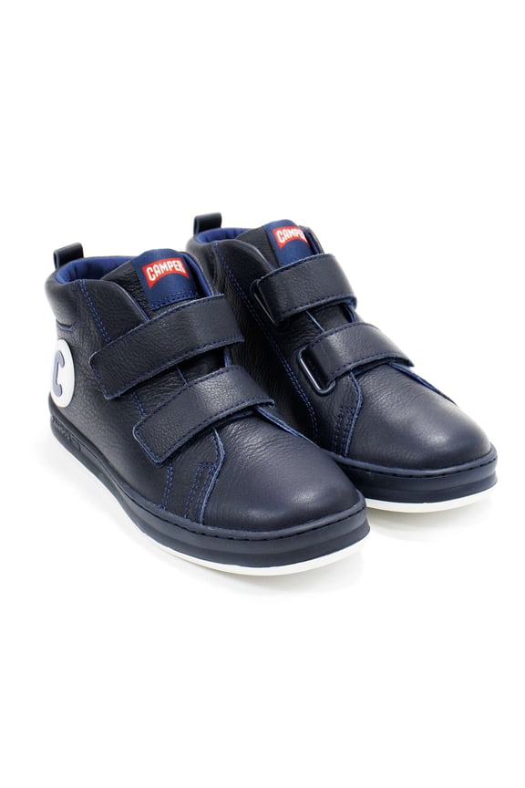 Boys Runner Four Kids High-Top Sneakers, Blue,2 M US