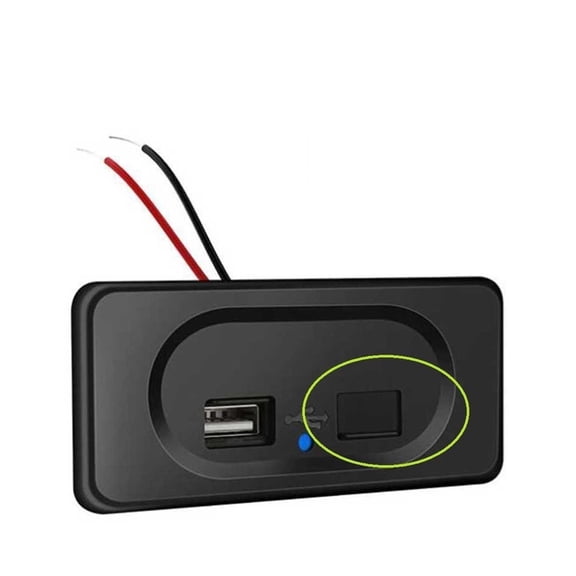 Camper Charging Socket For RV Bus Motorhome 12/24V PD+QC3.0 Dual Ports Fast Charger Dustproof Power Outlet Accessories ,Rv Camper Accessories