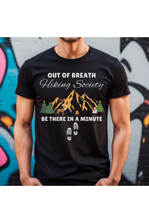 Camper Christmas Shirt,Out Of Breath Hiking Society Shirt,Funny Hiking Shirt,Forest Camper Shirt,Animal Sayings Sweatshirt,Christmas Gifts