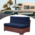 thumbnail image 1 of Camper Cushion Cover Non-Slip RV Dinette Seat Cover for Camper Sofa Bench Polyester Navy Blue 1 Set, 1 of 6