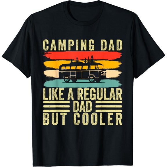 Camper Father Design For Father Day Camping Dad T-Shirt