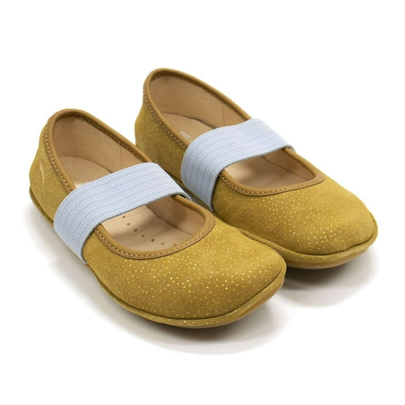 Camper Girls Right Ballerina Flats, Brown,11.5 M US