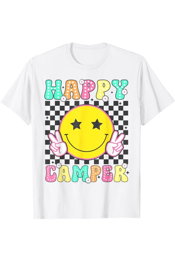 Camper Happy Summer Camp Camping For Men T Shirt