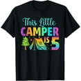 thumbnail image 1 of Camper Kids Birthday 5 Years Old Camping 5th B-day Funny T-Shirt, 1 of 4