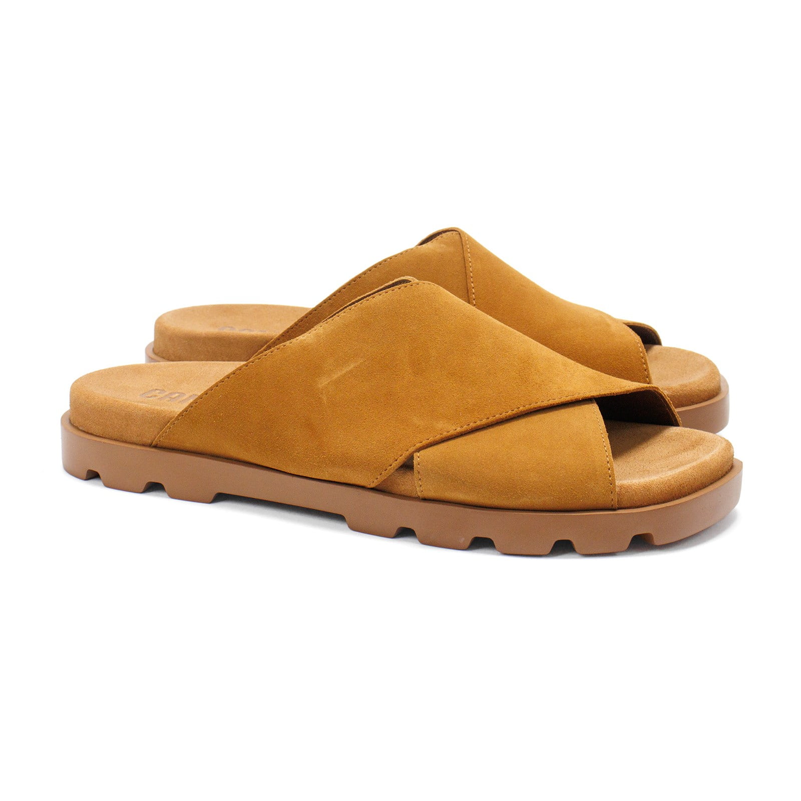 Camper Men’s Tan Suede Slide Sandals Amazon.com | Vince Mens Derek Crossover Strap Slide Sandal  main image 2