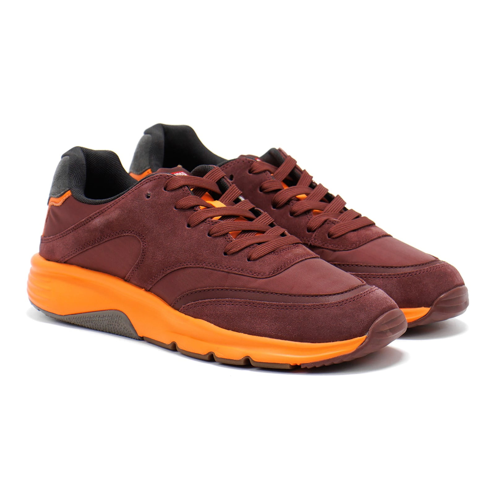 Camper Men's Drift Sneakers, Burgundy Orange,8 M US