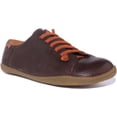 thumbnail image 1 of Camper Peu Cami Men's Elastic Lace Up Leather Trainers In Brown Size 9, 1 of 6