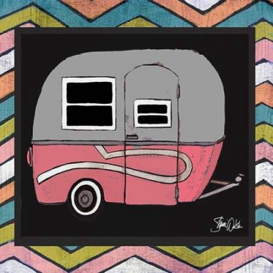 Camper - Pink Canvas Art - Shanni Welsh (24 x 24)