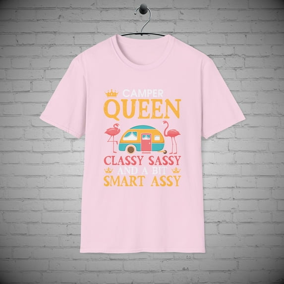 Camper Queen t-shirt, Camping apparel, Camping queen tee, Camping Gift