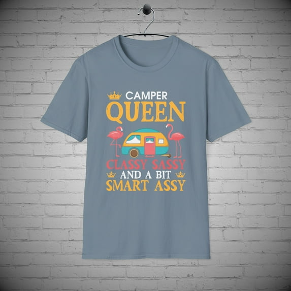 Camper Queen t-shirt, Camping apparel, Camping queen tee, Camping Gift
