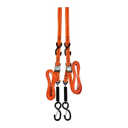 Camper & RV Awning Spring Loaded Tie Down Anchor Kit - 1" X 12' - 2 per Set