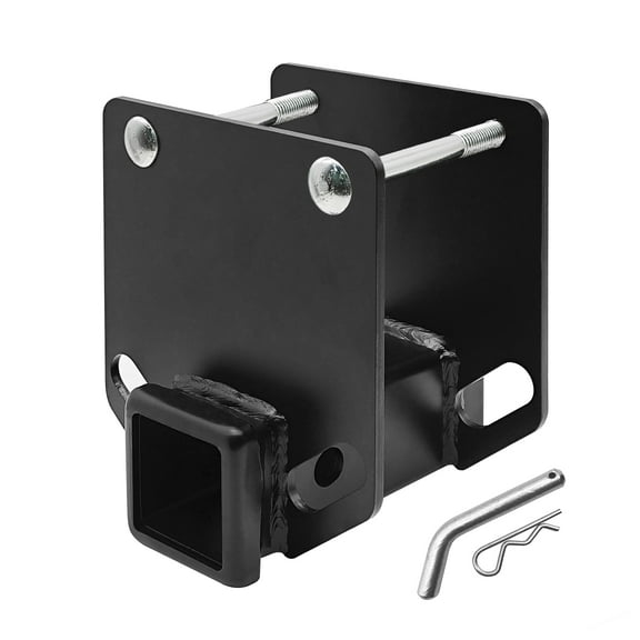 Camper RV Bumper Hitch Adapter, Fits for 4-Inch Beam, 2-in Receiver, 3500 lbs Gross Weight, 350 lbs Tongue Weight