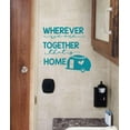 thumbnail image 1 of Camper RV Decals We Are Together Home Camping Quotes Inside Decor Stickers 15.5x15-Inch Teal, 1 of 1