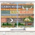 thumbnail image 1 of Camper RV Kitchen Curtains for Travel Trailer Bathroom, Farmhouse Camping Rules Kitchen Curtains, Happy Camp Outdoor Kitchen Curtains Window Drape Treatment Fabric 2 Panels 27.5 x 39 Inch, 1 of 5