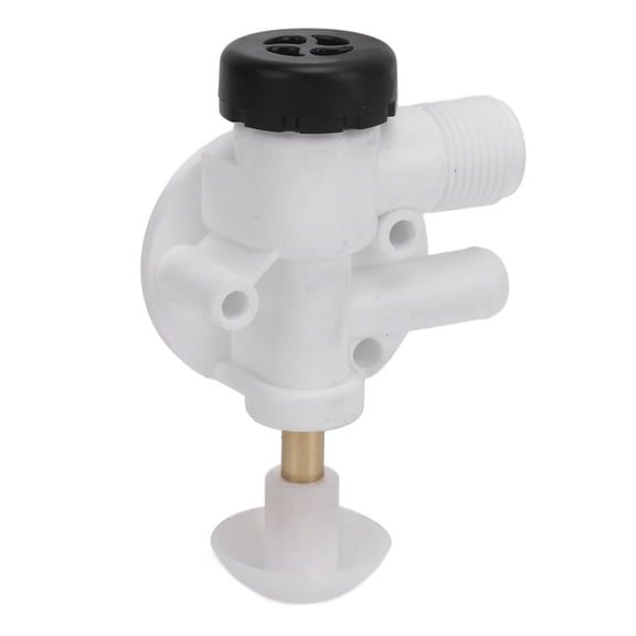 Camper RV Toilet Water Valve Assembly Kit 385314349 314349 Premium Dual Filter Replacement Valves Compatible with Dometic Sealand VacuFlush Models, White Water-Saving RV Valve 1 Pack