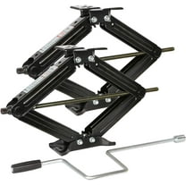 Camper RV Trailer Stabilizer Leveling Scissor Jacks with Handle -24"- 6500lbs - Set of 2