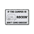 thumbnail image 1 of If The Camper Is Rockin Don’t Come Knockin (2 Pack) 7 Inch x 10 Inch Novelty Aluminum Metal Sign Privacy Please Weatherproof Perfect for RVs Campers Cabins Fun Gift for Campers Glampers, 1 of 6