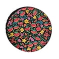 thumbnail image 1 of Camper Spare Tire Cover 12inch Watermelon Summer Pattern Wheel Protectors Weatherproof Summer Fruit Watermelon Slice with Black Seeds for Trailer SUV Truck Camper Travel Trailer Accessories, 1 of 8