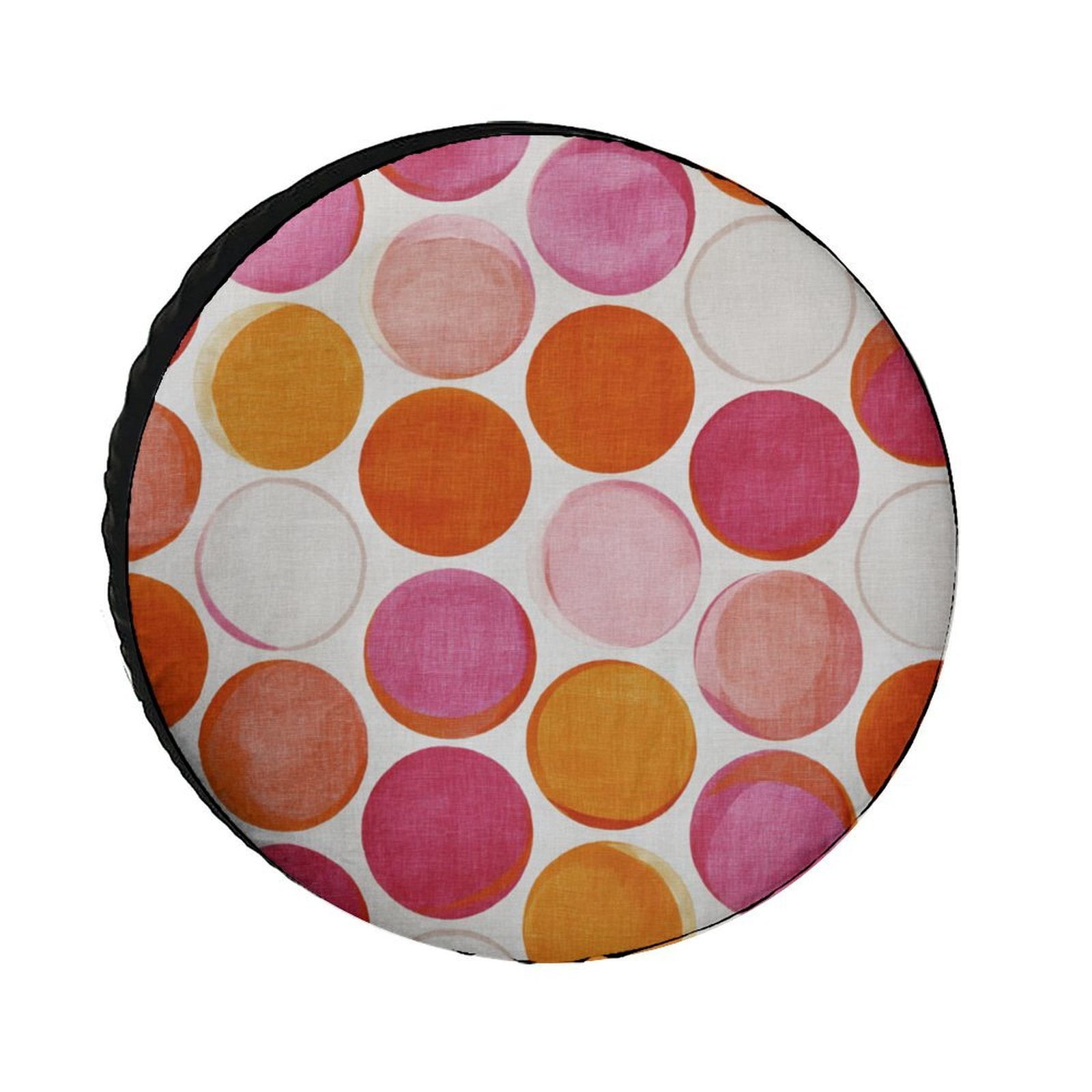 Camper Spare Tire Cover 13inch Pink And Orange Circular Shapes ...