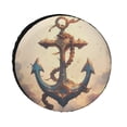 thumbnail image 1 of Camper Spare Tire Cover 14inch Old World Nautical Anchor Protectors Weatherproof Dust-Proof Vintage Nautical Flower Universal Fit for Trailer SUV Truck Camper Travel Trailers, 1 of 8